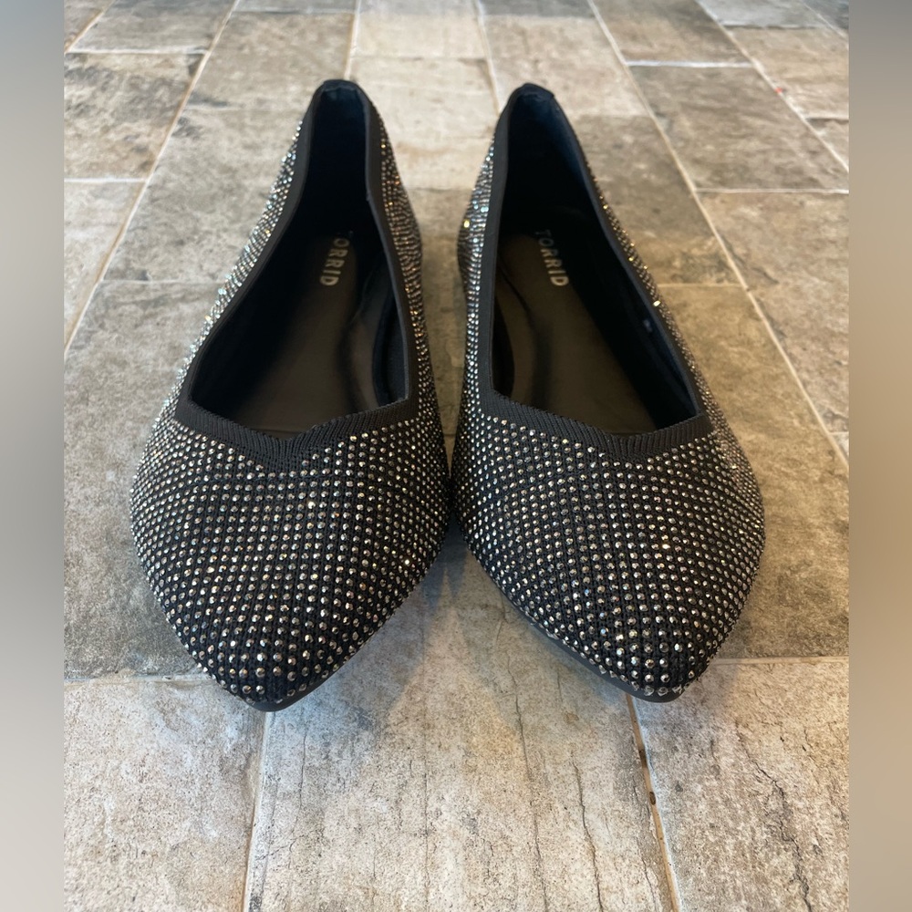 Torrid Sparkle Rhinestone Ballet Flats ✨